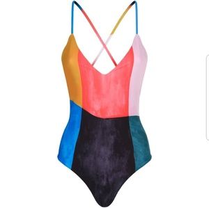 Mara Hoffman Multicolor One Piece Swimsuit